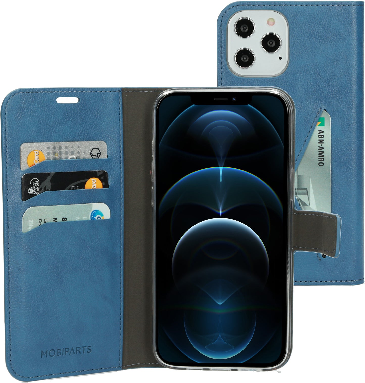Mobiparts Classic Wallet Case Apple iPhone 12 Pro Max Steel Blue