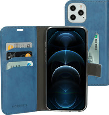 Mobiparts Classic Wallet Case Apple iPhone 12 Pro Max Steel Blue