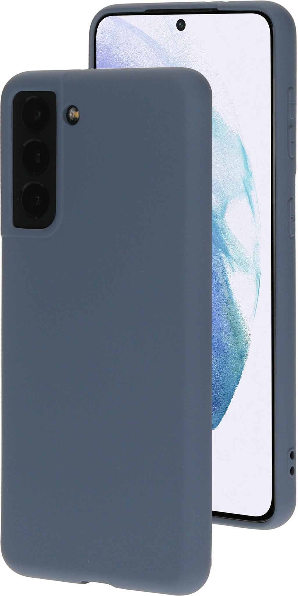 Mobiparts Silicone Cover Samsung Galaxy S21 Royal Grey
