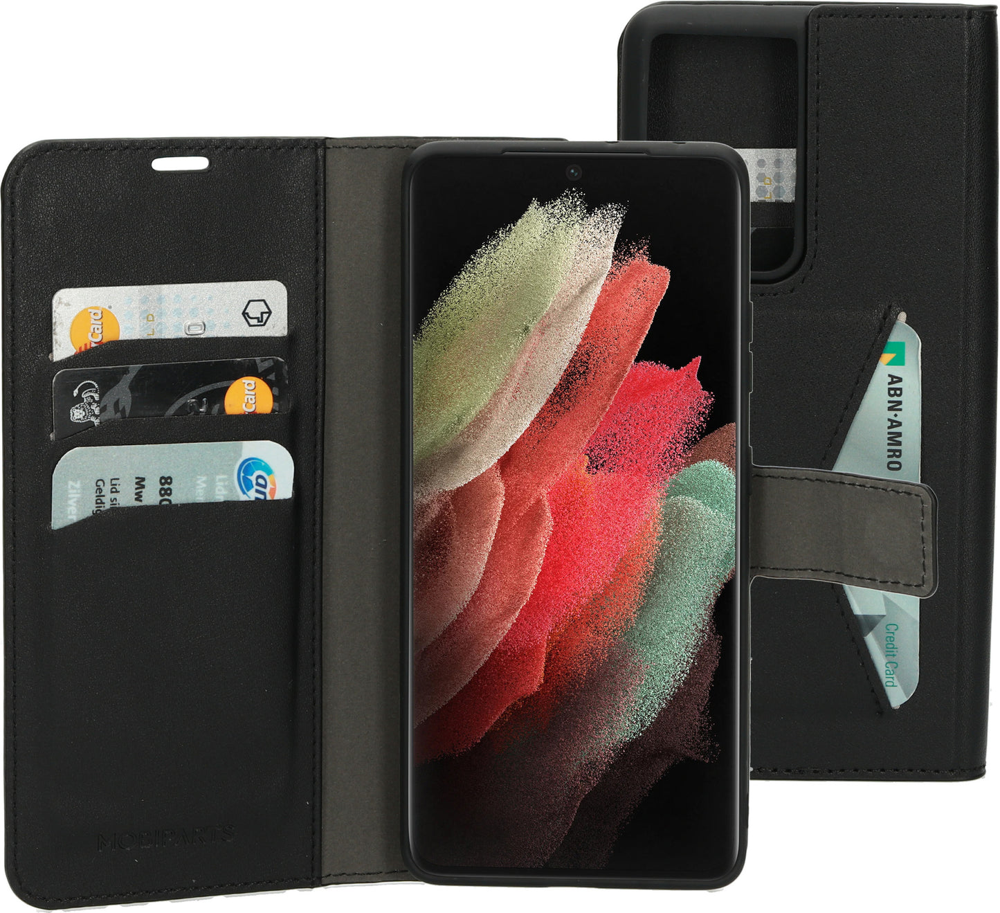 Mobiparts Classic Wallet Case Samsung Galaxy S21 Ultra Black