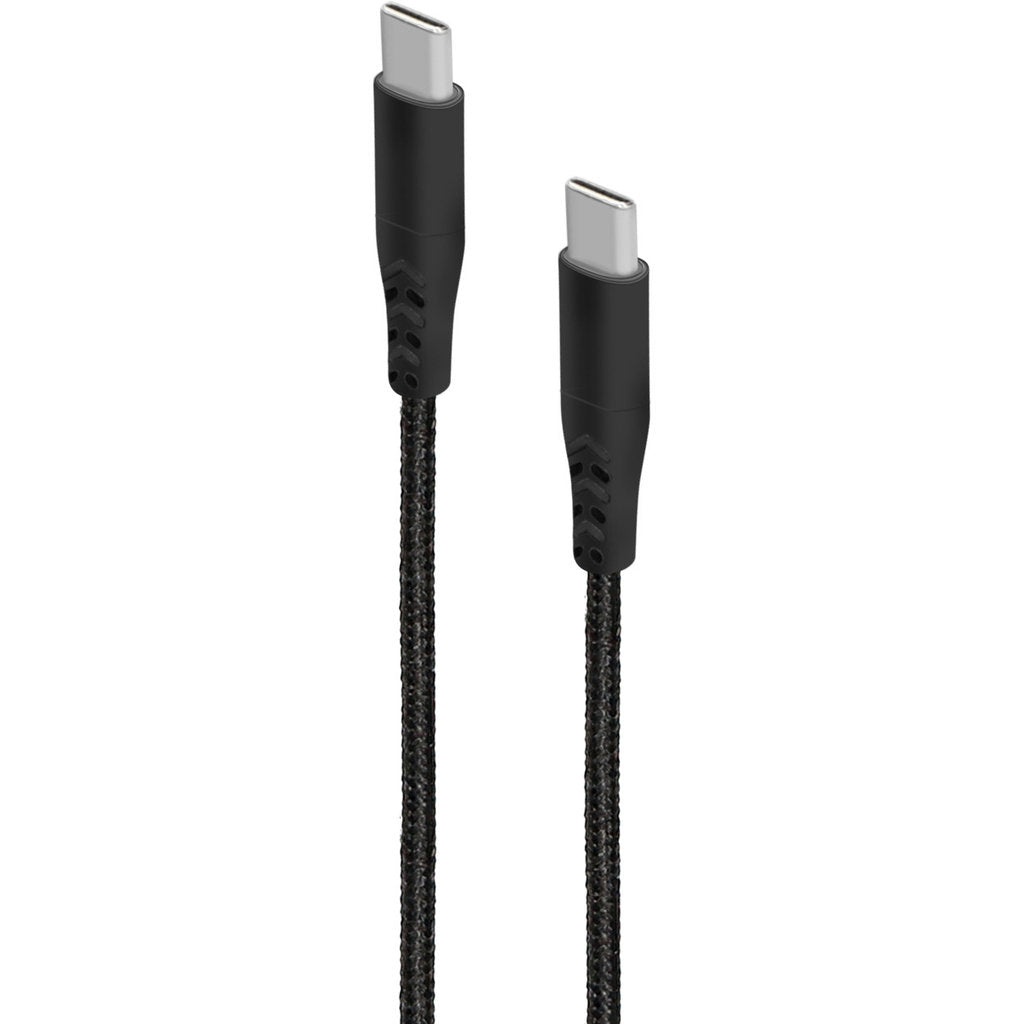 Mobiparts USB-C to USB-C Braided Cable 2A 1m Black