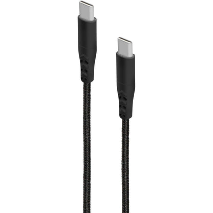 Mobiparts USB-C to USB-C Braided Cable 2A 1m Black