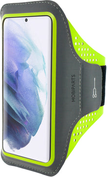 Mobiparts Comfort Fit Sport Armband Samsung Galaxy S21 Neon Green