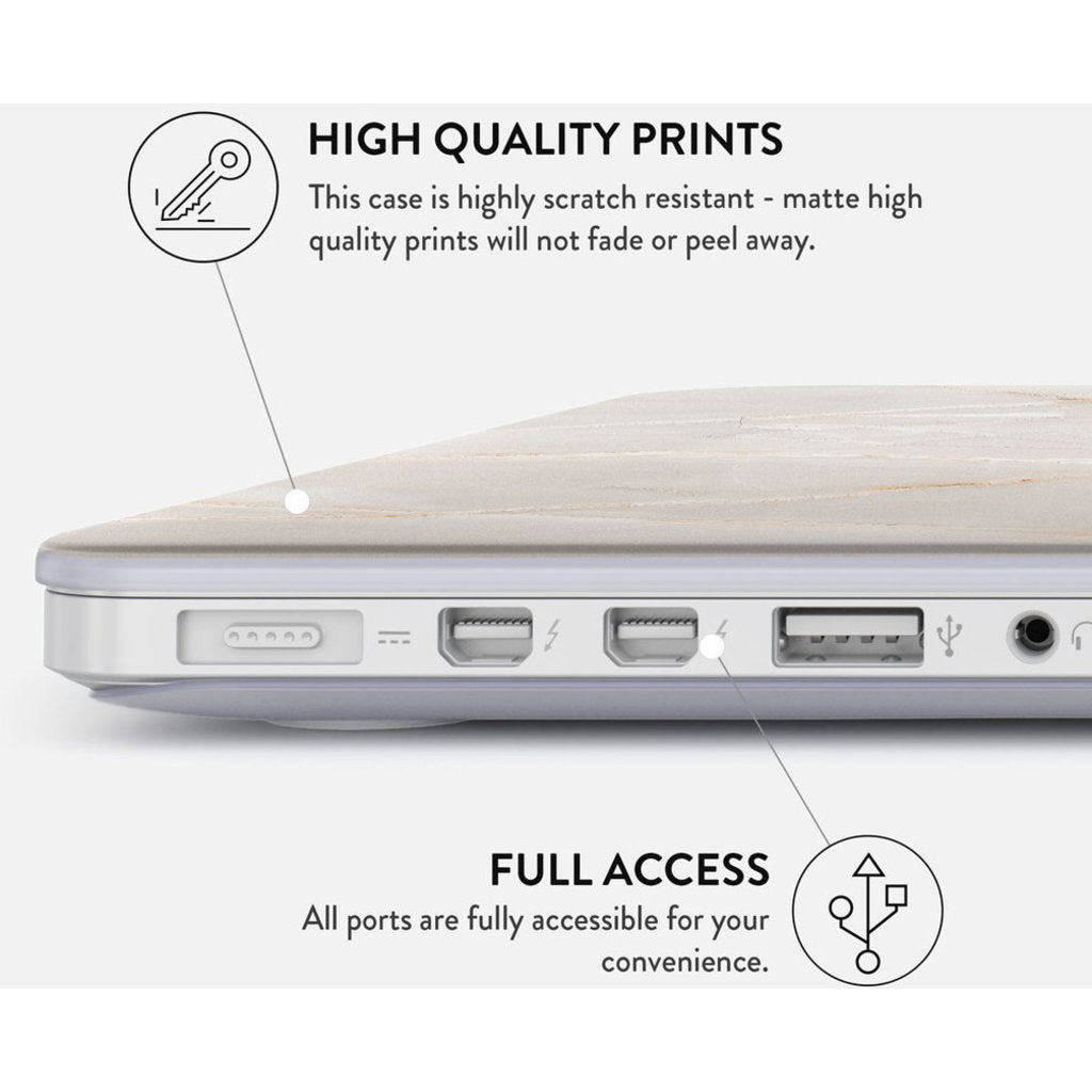 Burga Hard Case Apple Macbook Air 13 inch (2020) - Vanilla Sand