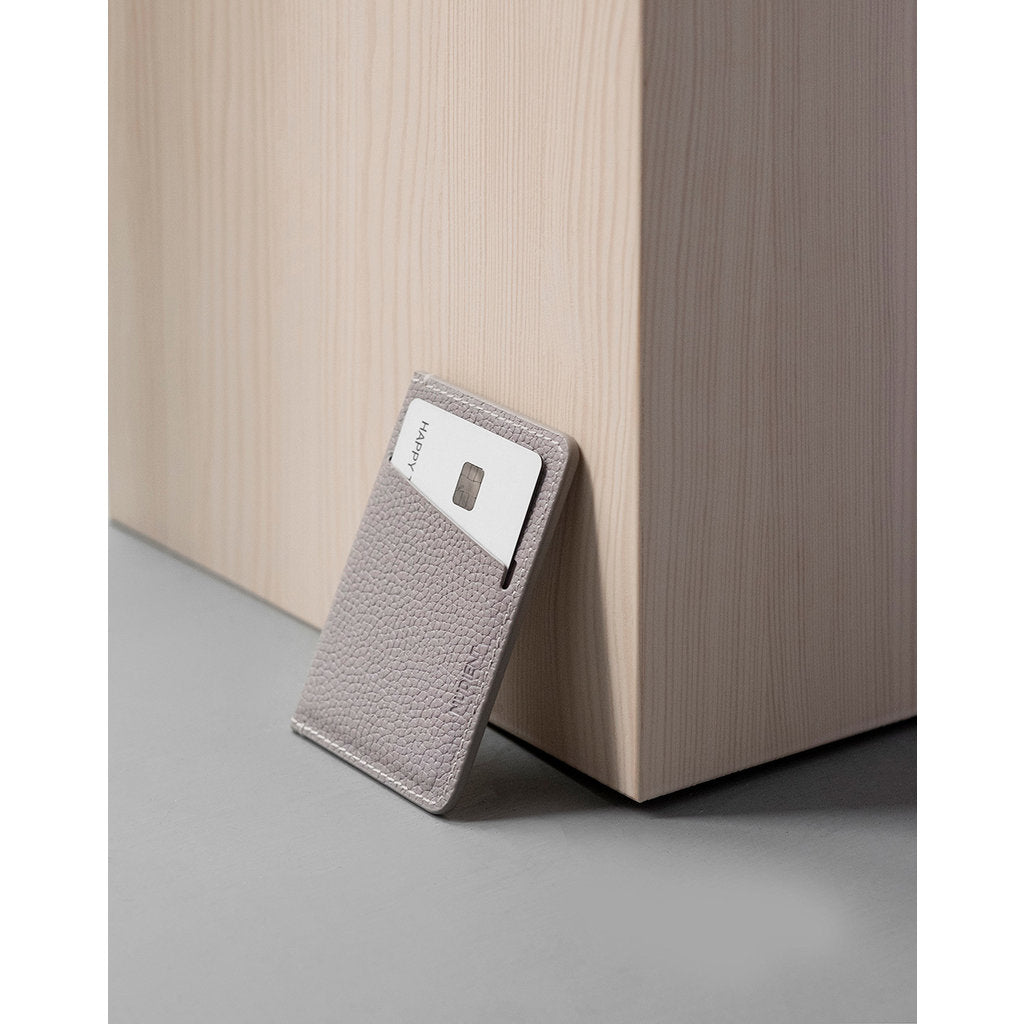 Nudient Card Holder Leather Clay Beige