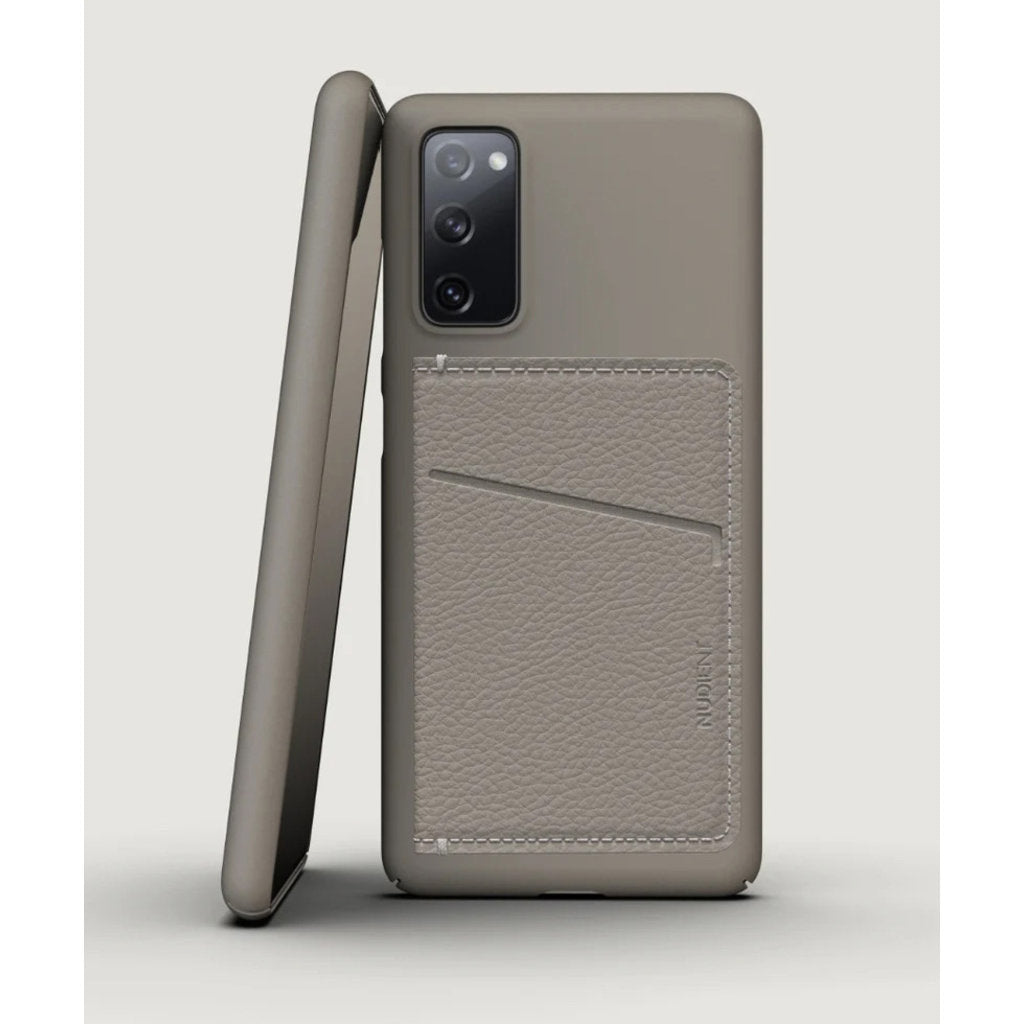Nudient Card Holder Leather Clay Beige