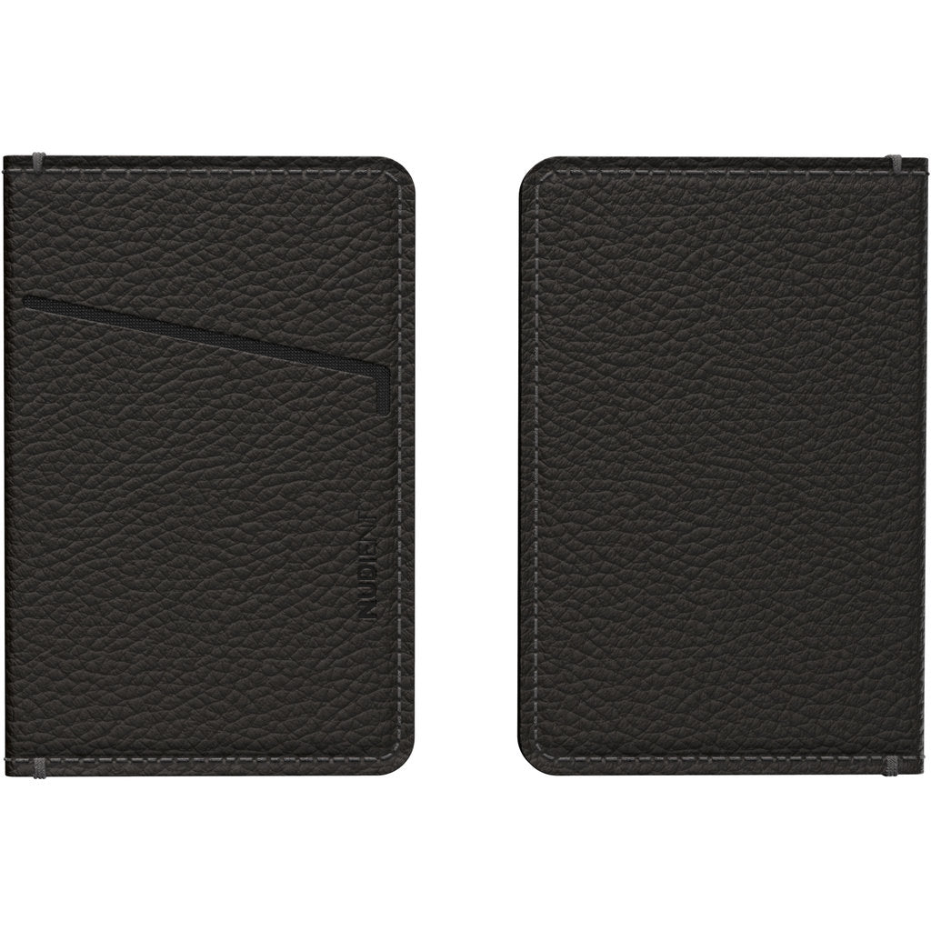 Nudient Card Holder Leather Ink Black