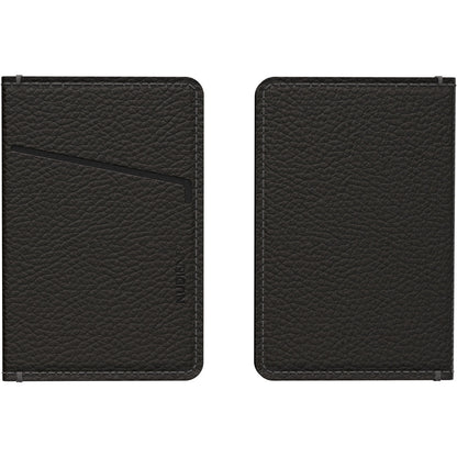 Nudient Card Holder Leather Ink Black