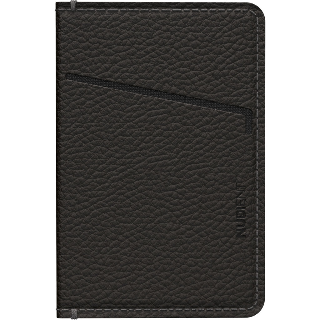 Nudient Card Holder Leather Ink Black