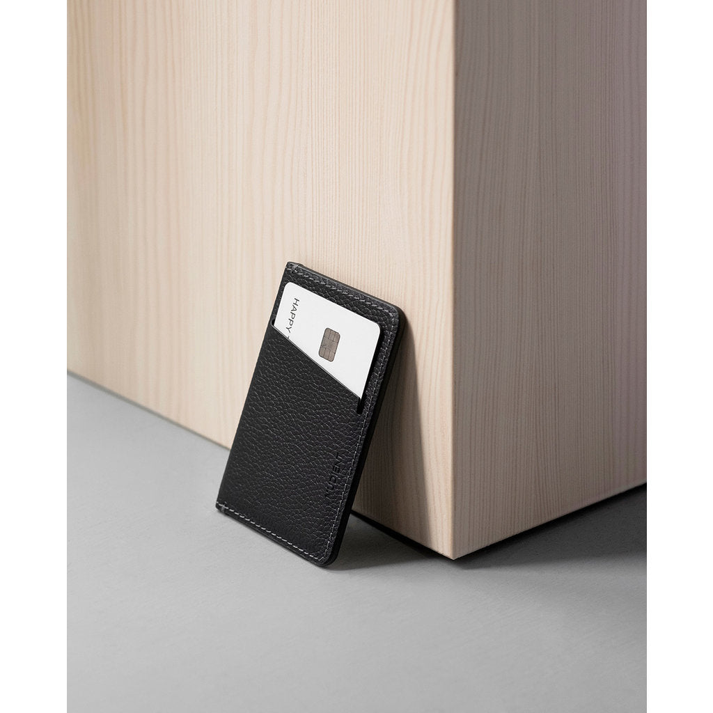 Nudient Card Holder Leather Ink Black