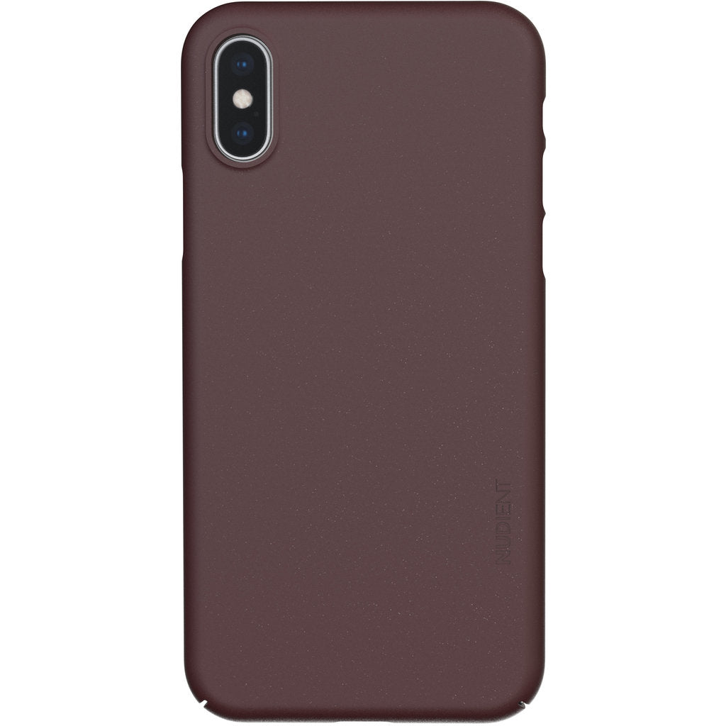 Nudient Thin Precise Case Apple iPhone XS V3 Sangria Red