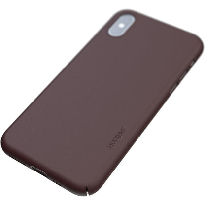 Nudient Thin Precise Case Apple iPhone XS V3 Sangria Red