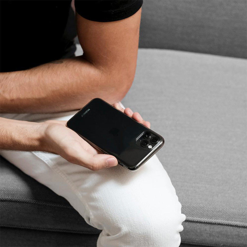 Nudient Thin Glossy Case Apple iPhone 11 Black Transparent
