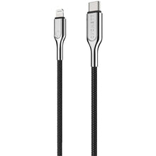 Cygnett Armoured Braided Lightning to USB-C Cable 10cm Black