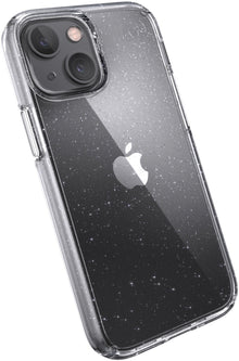 Speck Presidio Perfect Clear Glitter Apple iPhone 13 Mini Clear / Platinum Glitter - with Microban