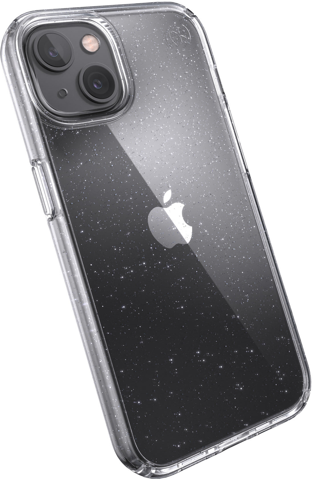 Speck Presidio Perfect Clear Glitter Apple iPhone 13 Clear / Platinum Glitter - with Microban