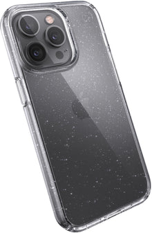 Speck Presidio Perfect Clear Glitter Apple iPhone 13 Pro Clear / Platinum Glitter - with Microban