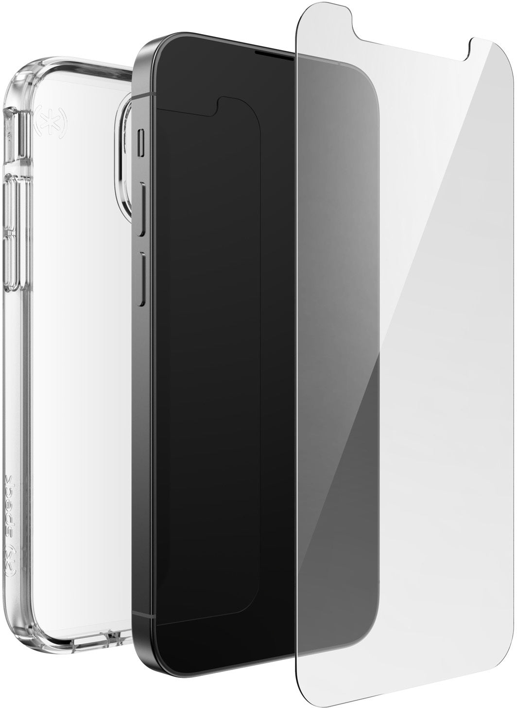 Speck Presidio Gemshell Clear + Shieldview Bundle Apple iPhone 13 Mini - with Microban