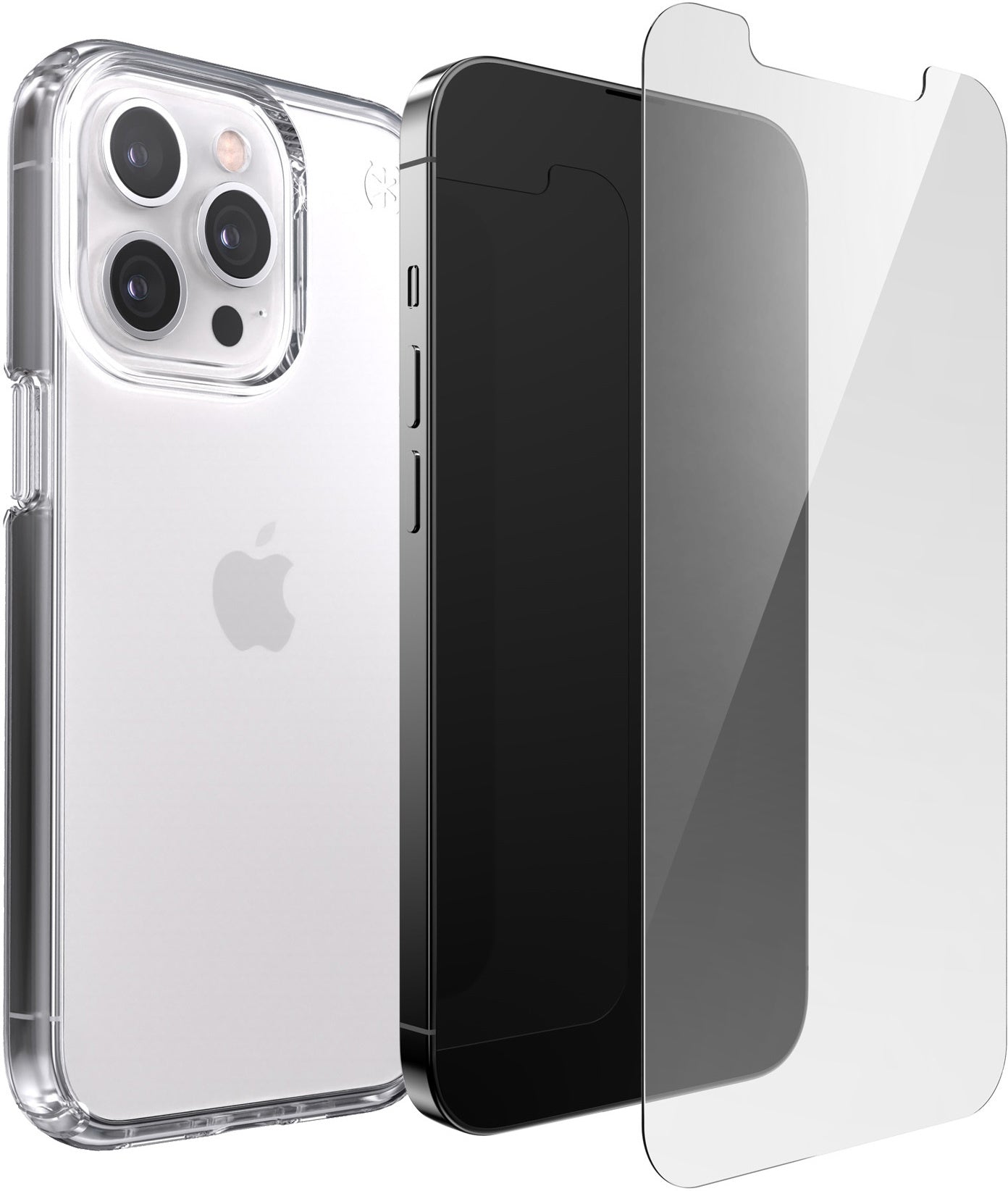 Speck Presidio Perfect Clear + Shieldview Bundle Apple iPhone 13 Pro - with Microban