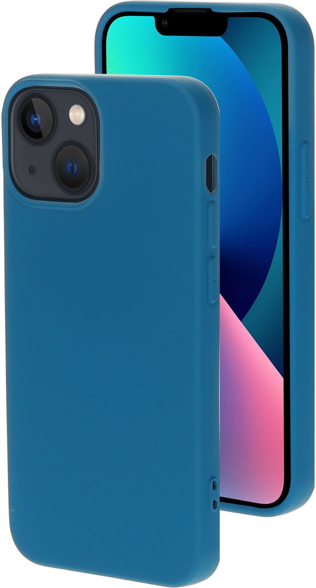 Mobiparts Silicone Cover Apple iPhone 13 Mini Blueberry Blue