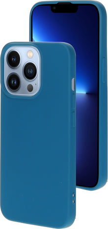 Mobiparts Silicone Cover Apple iPhone 13 Pro Blueberry Blue