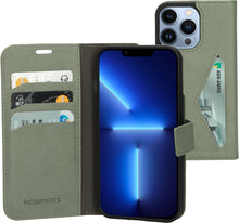 Mobiparts Classic Wallet Case Apple iPhone 13 Pro Stone Green