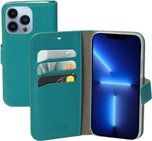Mobiparts Saffiano Wallet Case Apple iPhone 13 Pro Turquoise