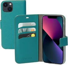 Mobiparts Saffiano Wallet Case Apple iPhone 13 Turquoise