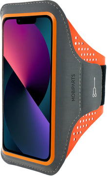Mobiparts Comfort Fit Sport Armband Apple iPhone 13 Mini Neon Orange