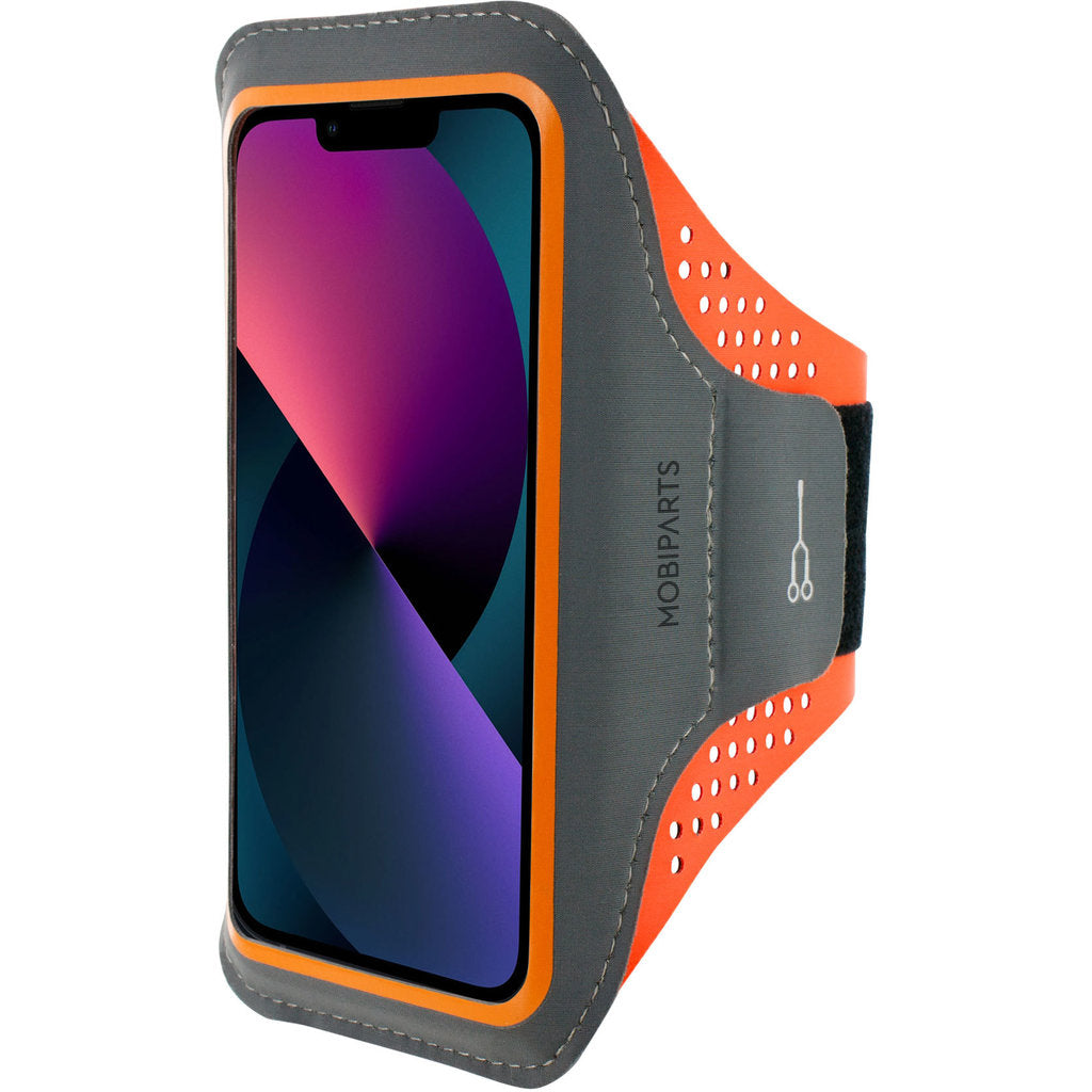 Mobiparts Comfort Fit Sport Armband Apple iPhone 13 Neon Orange