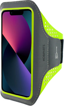 Mobiparts Comfort Fit Sport Armband Apple iPhone 13 Pro Neon Green