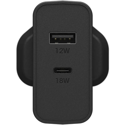 OtterBox Wall Charger 30W USB-A - USB-C Black