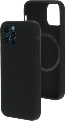 Mobiparts Silicone Cover Apple iPhone 12/12 Pro Black (Magsafe Compatible)