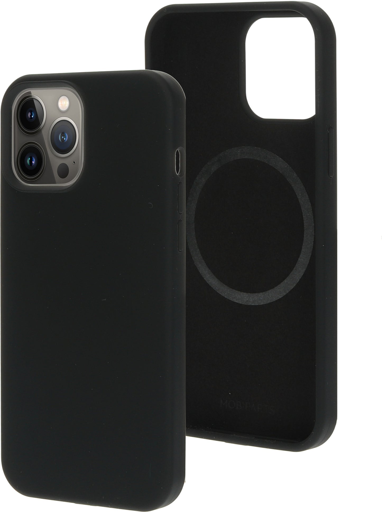 Mobiparts Silicone Cover Apple iPhone 13 Pro Max Black (Magsafe Compatible)