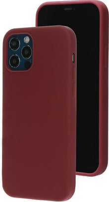 Mobiparts Silicone Cover Apple iPhone 12/12 Pro Plum Red
