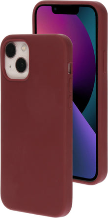 Mobiparts Silicone Cover Apple iPhone 13 Plum Red