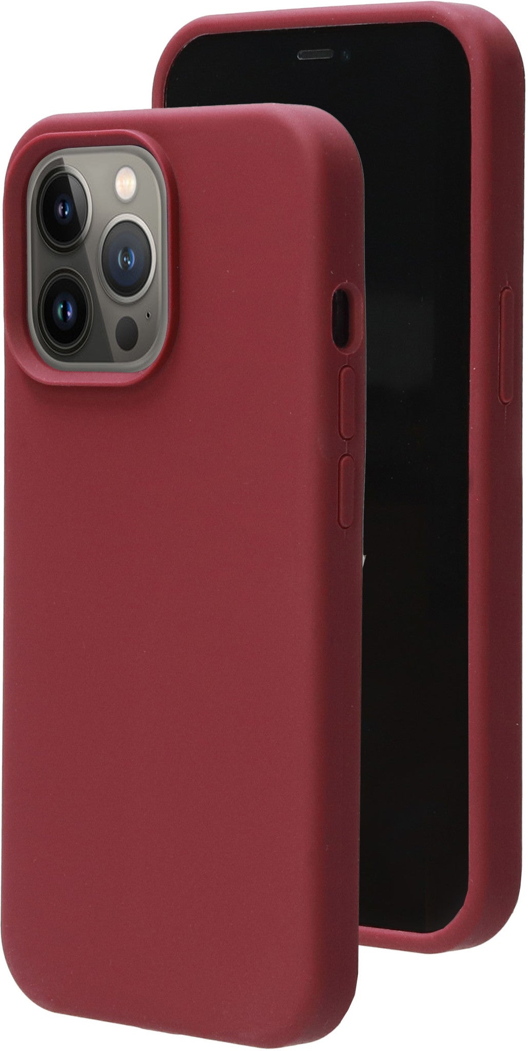 Mobiparts Silicone Cover Apple iPhone 13 Pro Plum Red