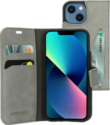 Mobiparts Classic Wallet Case Apple iPhone 13 Mini Granite Grey