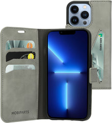 Mobiparts Classic Wallet Case Apple iPhone 13 Pro Granite Grey