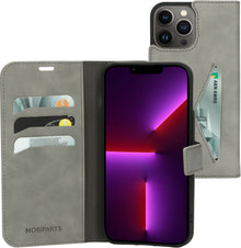 Mobiparts Classic Wallet Case Apple iPhone 13 Pro Max Granite Grey