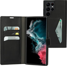 Mobiparts Classic Wallet Case Samsung Galaxy S22 Ultra Black