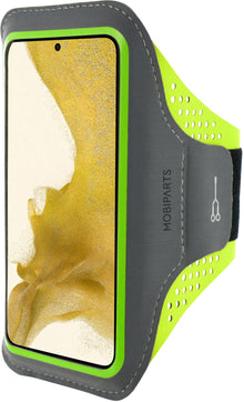 Mobiparts Comfort Fit Sport Armband Samsung Galaxy S22 Neon Green