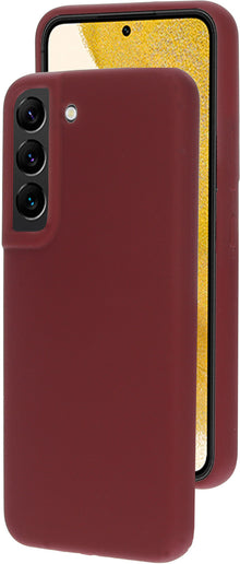 Mobiparts Silicone Cover Samsung Galaxy S22 Plum Red
