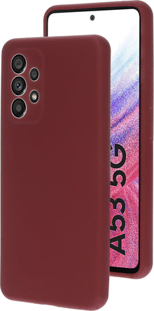 Mobiparts Silicone Cover Samsung Galaxy A53 (2022) Plum Red
