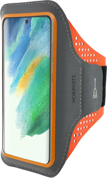 Mobiparts Comfort Fit Sport Armband Samsung Galaxy S21 FE (2022) Neon Orange
