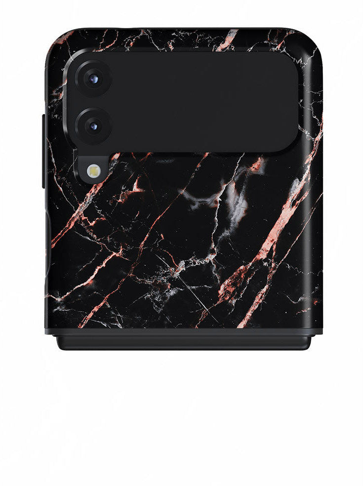 Burga Tough Case Samsung Galaxy Z Flip 3 Rose Gold Marble