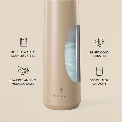 Burga Water Bottle - Tan