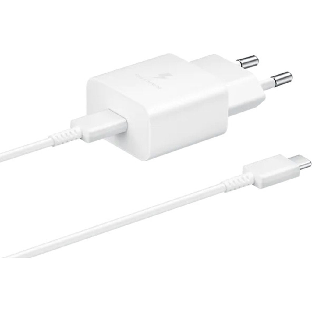 Samsung USB-C Wall Charger 15W PD White incl USB-C to USB-C cable 1m