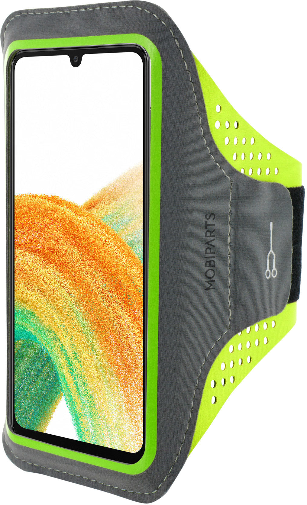 Mobiparts Comfort Fit Sport Armband Samsung Galaxy A33 5G (2022) Neon Green