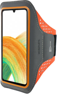 Mobiparts Comfort Fit Sport Armband Samsung Galaxy A33 5G (2021) Neon Orange
